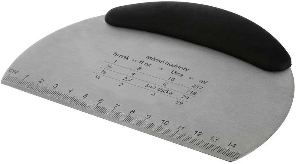 Konditerinė mentelė su matavimo puodeliu ir plieniniu smulkintuvu 16 cm