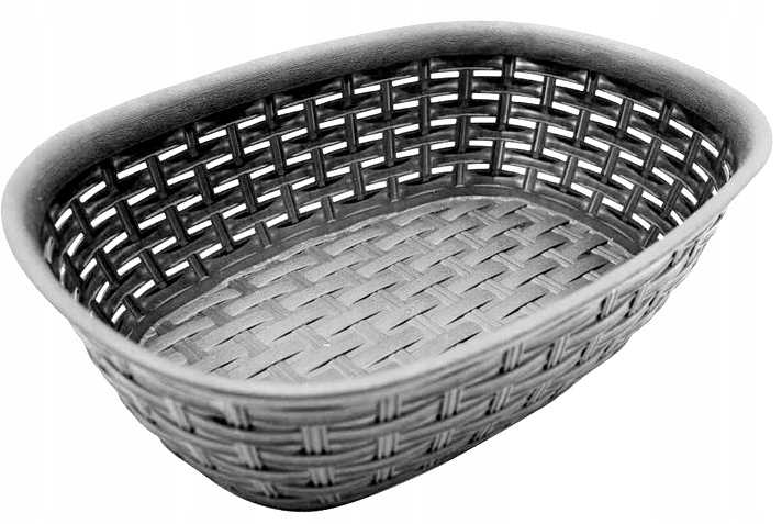 Krepšelis 2 lt RATTAN - pilkas 255x170x73 mm