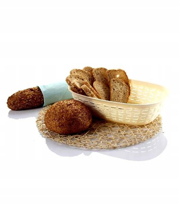 Krepšelis 2 lt RATTAN - smėlio spalvos 255x170x73 mm