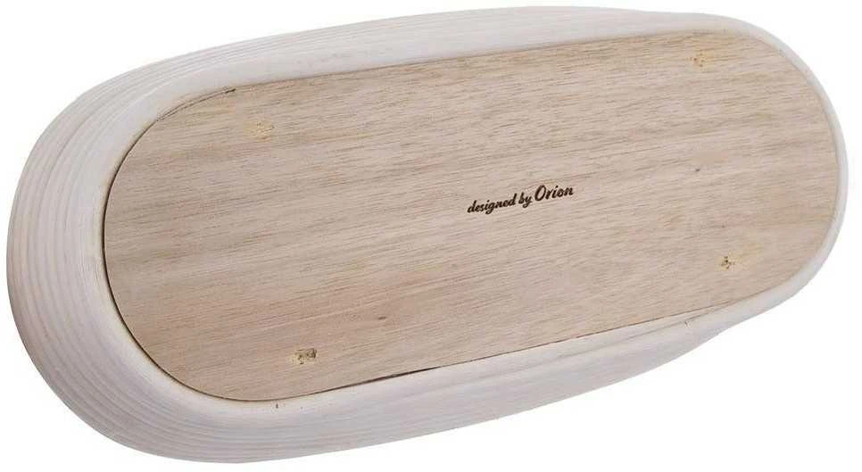 Krepšelis iš rotango duonai kildinti duonos tešlai 1,5kg 32x15x9 cm lapelis