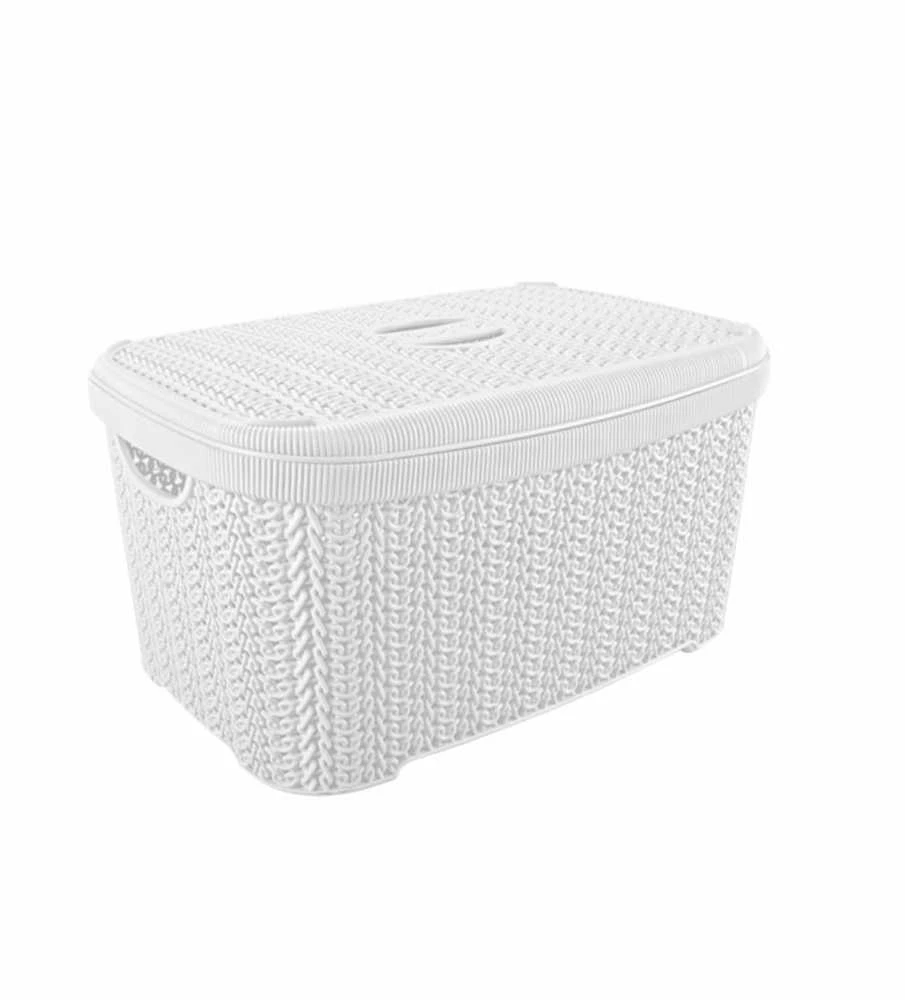 Krepšelis su dangteliu KNIT 6 l