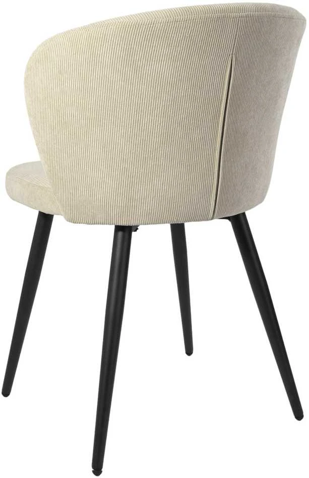 KROSBY Smėlio spalvos velvetinė kėdė