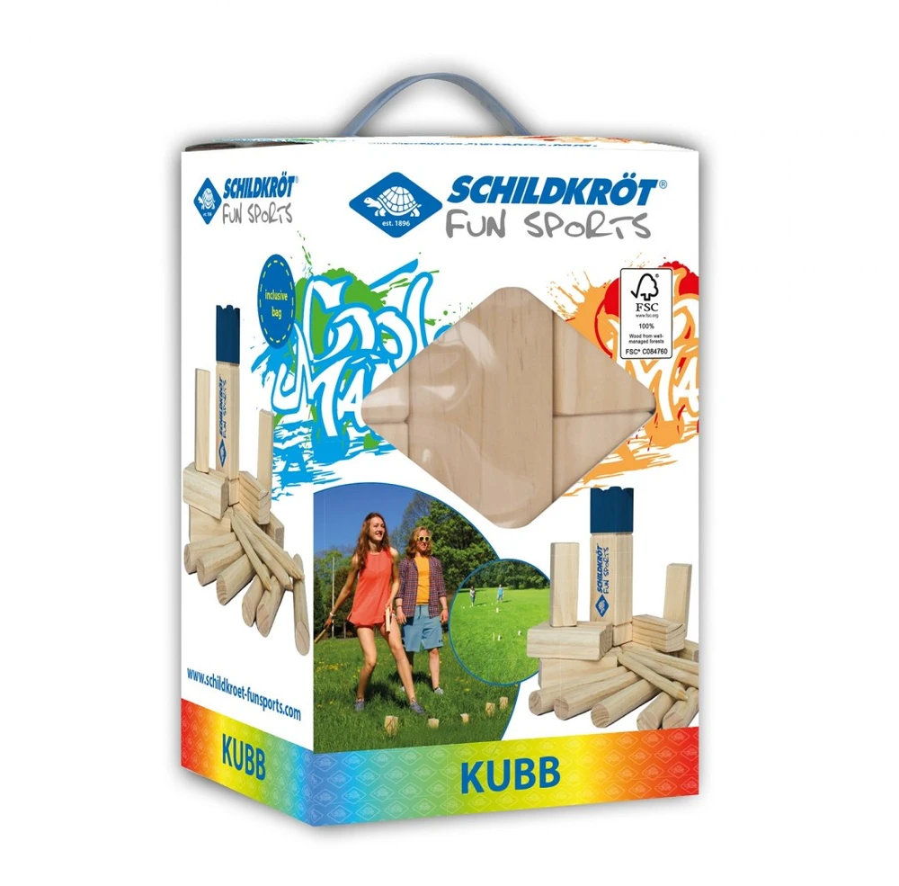 Kubb Viking skandinaviškų šachmatų SCHILDKROT žaidimas