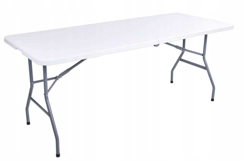 Lauko baldų komplektas Maitinimo komplektas FETA Baltas 180 cm + 6 BASICO kėdės