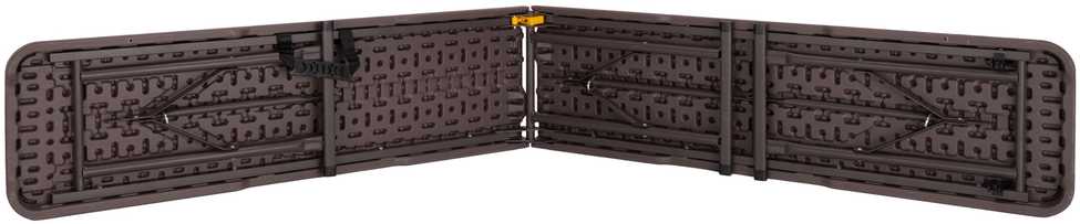 Lauko baldų komplektas Woodland Brown maitinimo komplekto stalas + 2 suolai