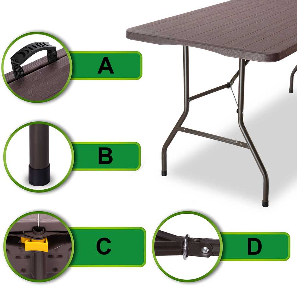 Lauko baldų komplektas Woodland Brown maitinimo komplekto stalas + 2 suolai