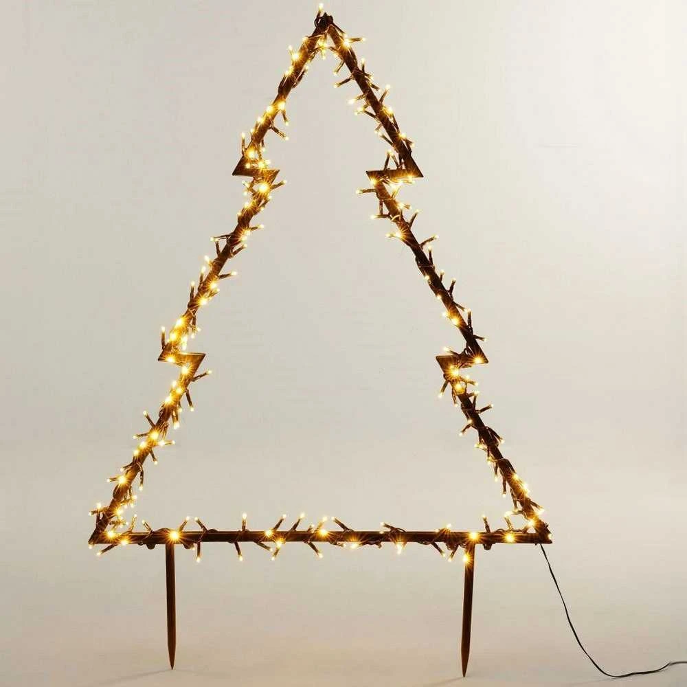 Lauko metalinė eglutė, 300 LED, 125 cm