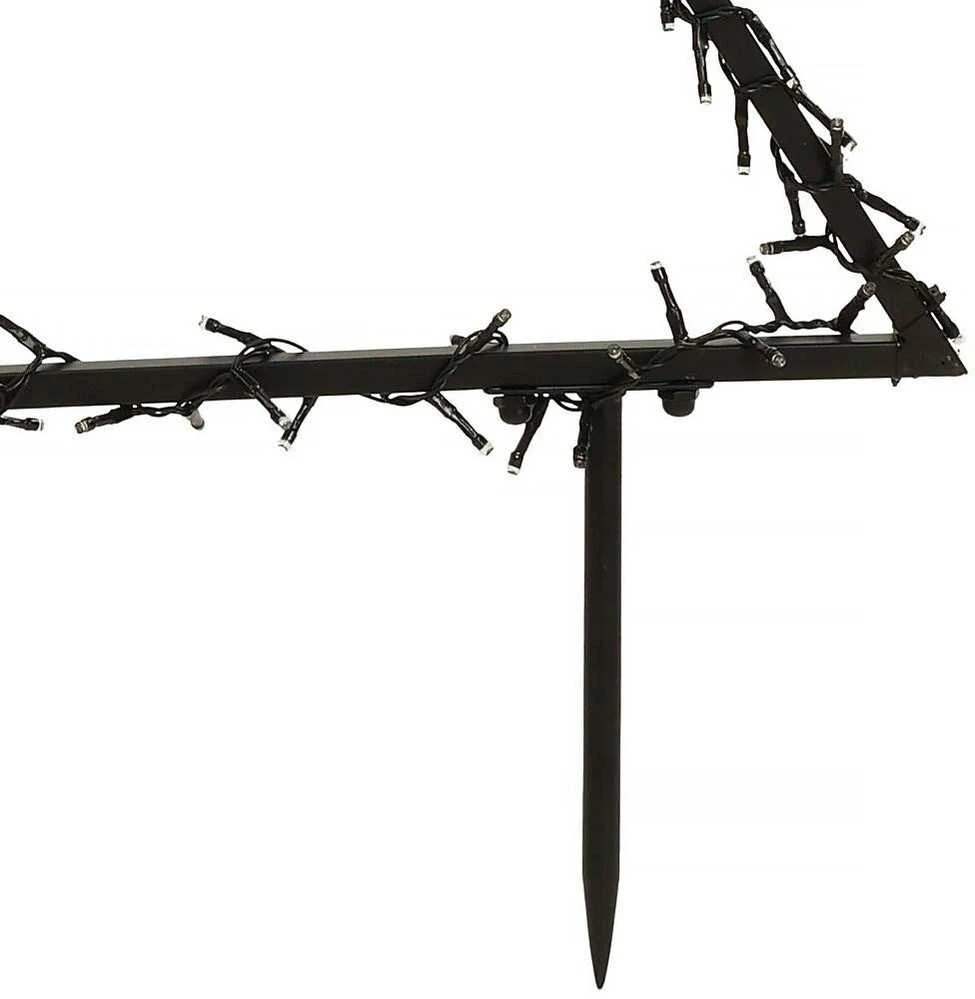Lauko metalinė eglutė, 300 LED, 125 cm