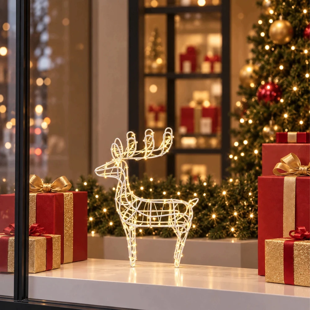 LED lauko šviečiantys elniai namų sodui - Rudolf