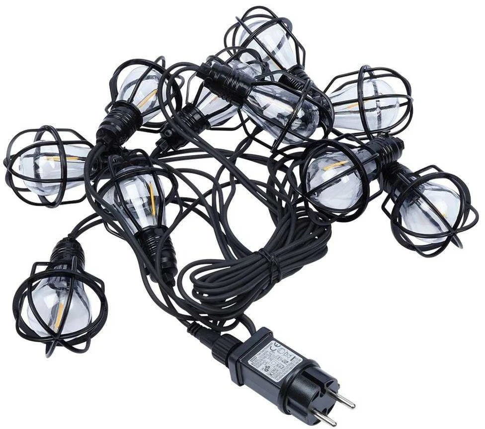 LED sodo girlianda 10 vnt 7,5 m