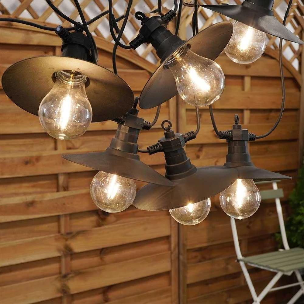 LED sodo girlianda 6 vnt 5,5 m