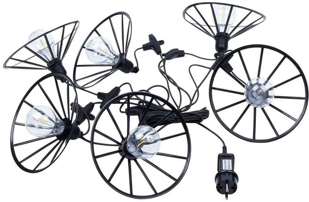 LED sodo girlianda 6 vnt 5,5 m