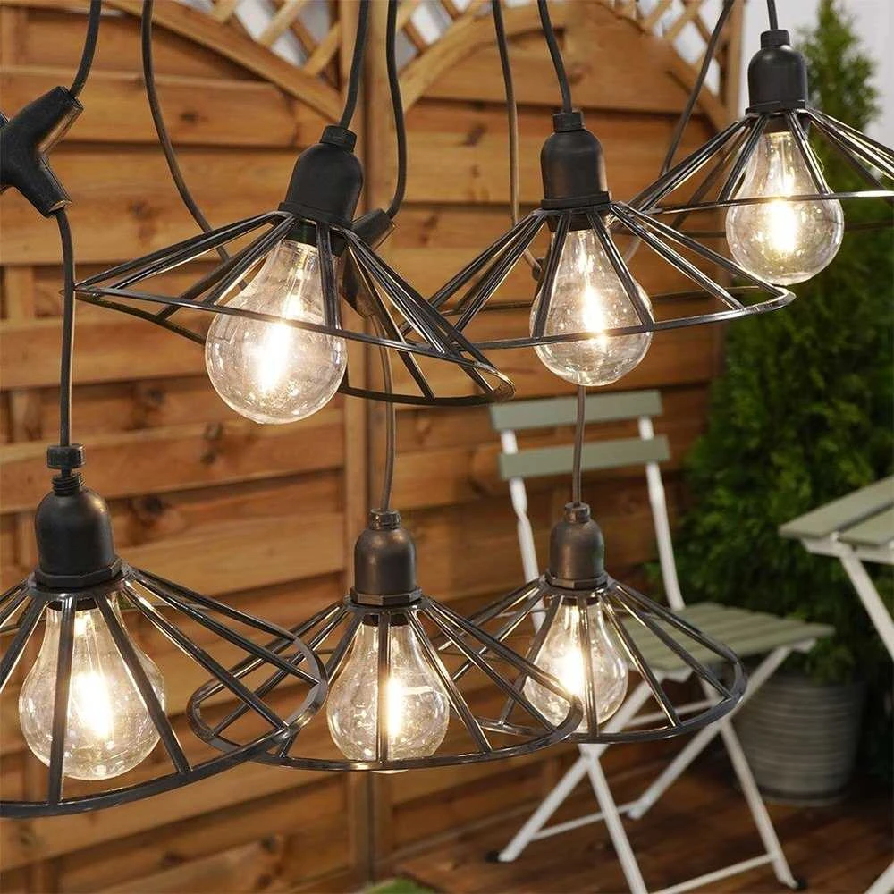 LED sodo girlianda 6 vnt 5,5 m