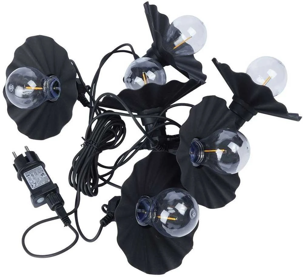 LED sodo girlianda 6 vnt 5,5 m