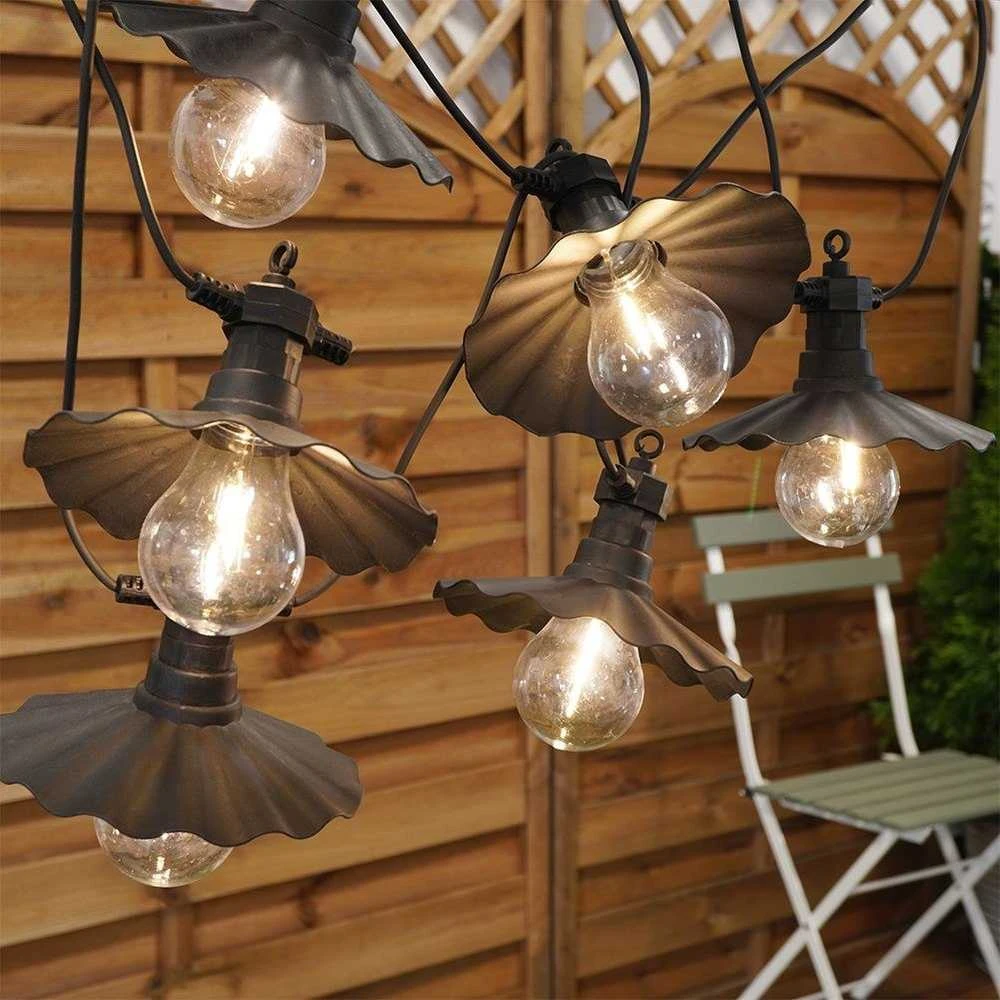 LED sodo girlianda 6 vnt 5,5 m