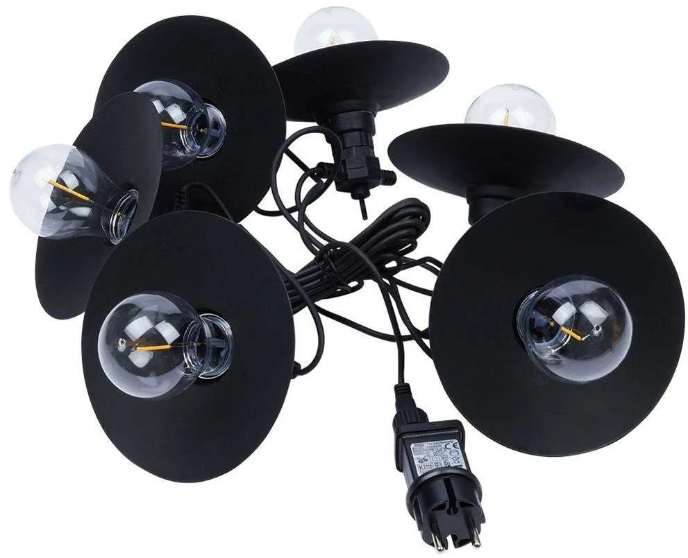 LED sodo girlianda 6 vnt 5,5 m