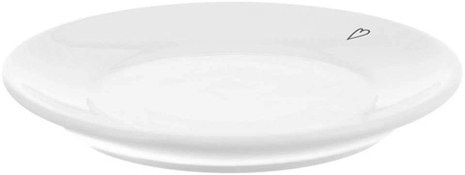 Lėkštė / lėkštė maža keraminė balta ŠIRDYS 12 cm