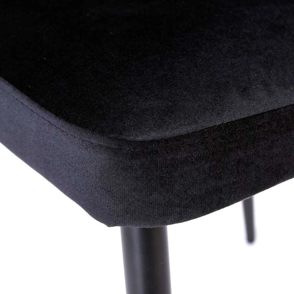 LINCOLN VELVET kėdė aptraukta juodu aksomu