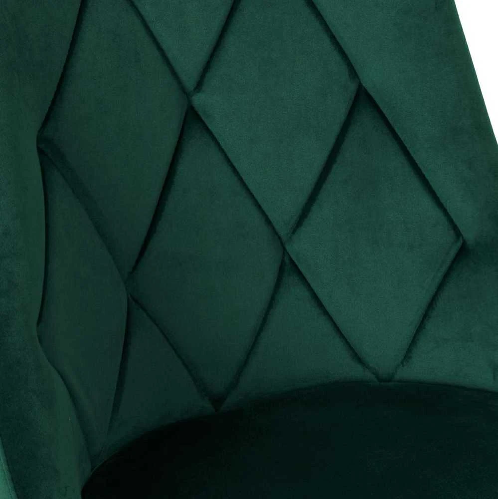 LINCOLN VELVET kėdė aptraukta tamsiai žaliu aksomu