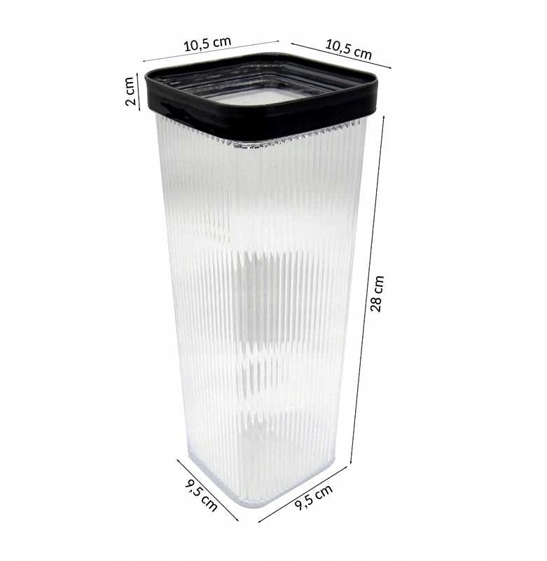 LINE PLUS kvadratinė maisto talpa 2200 ml
