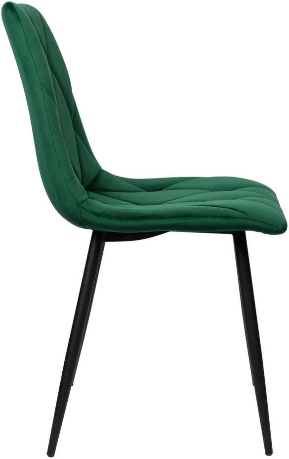 Madison Velvet minkšta aksominė kėdė, tamsiai žalia