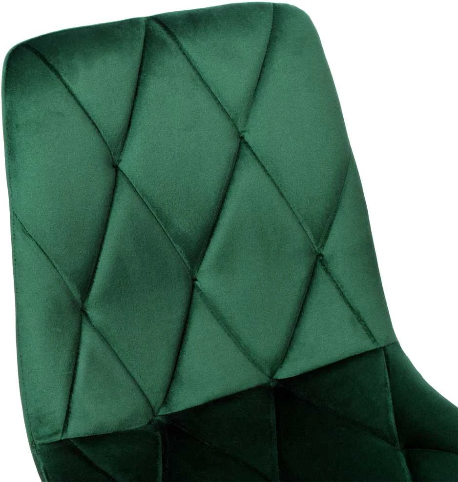 Madison Velvet minkšta aksominė kėdė, tamsiai žalia