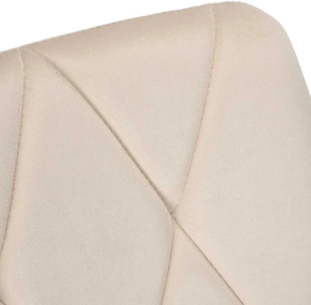 Madison Velvet smėlio spalvos minkšta aksominė kėdė
