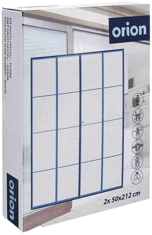 Magnetinis tinklelis nuo uodų su durų magnetu vabzdžiams ir uodams juodas 212x100 cm