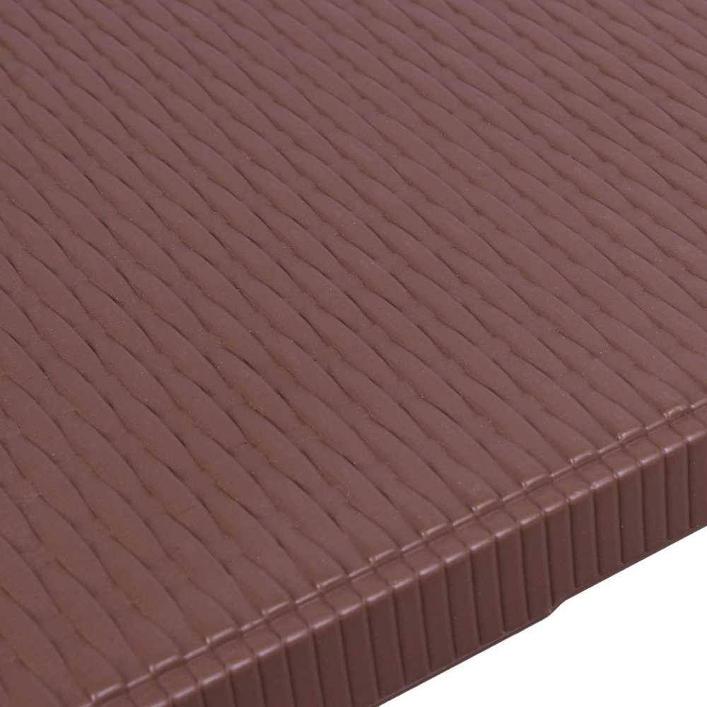 Lauko baldų komplektas Maitinimo komplektas Rotango rudas stalas 180 cm + 2 suolai