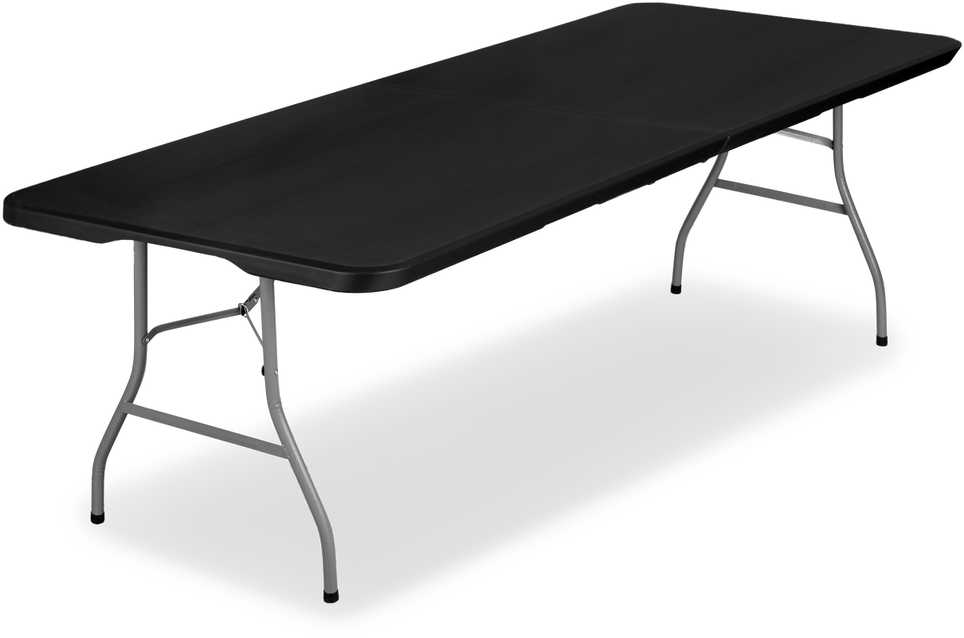 Maitinimo stalas IMPRO, sulankstomas į lagaminą, 240 cm, juodas