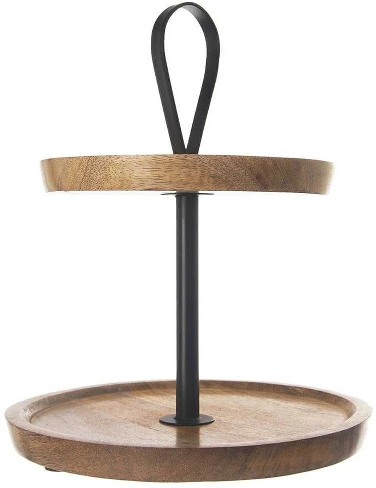 MANGO 2 aukštų medinis torto stovas, 30 cm