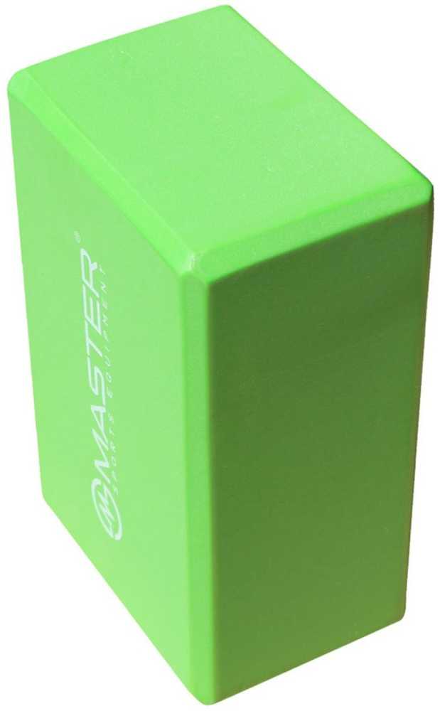 MASTER Žalias Yoga Block Cube 23 x 15 x 10 cm