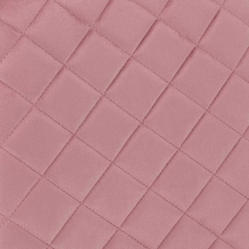 MAVERIK Velvet aukso spalvos rožinė minkšta aksominė kėdė