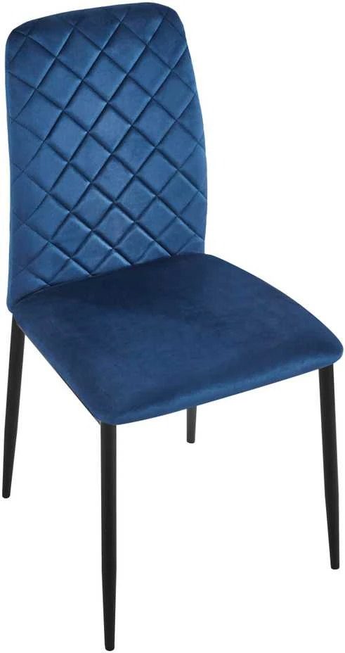 MAVERIK VELVET kėdė, tamsiai mėlyna