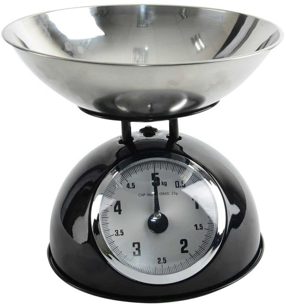 Mechaninės virtuvinės svarstyklės su retro dubuo 5kg ORION