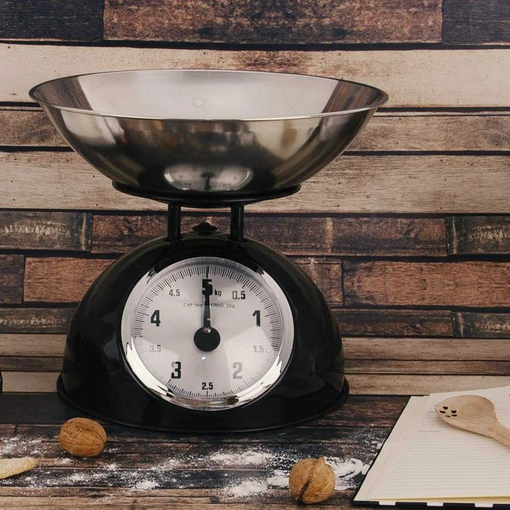 Mechaninės virtuvinės svarstyklės su retro dubuo 5kg ORION