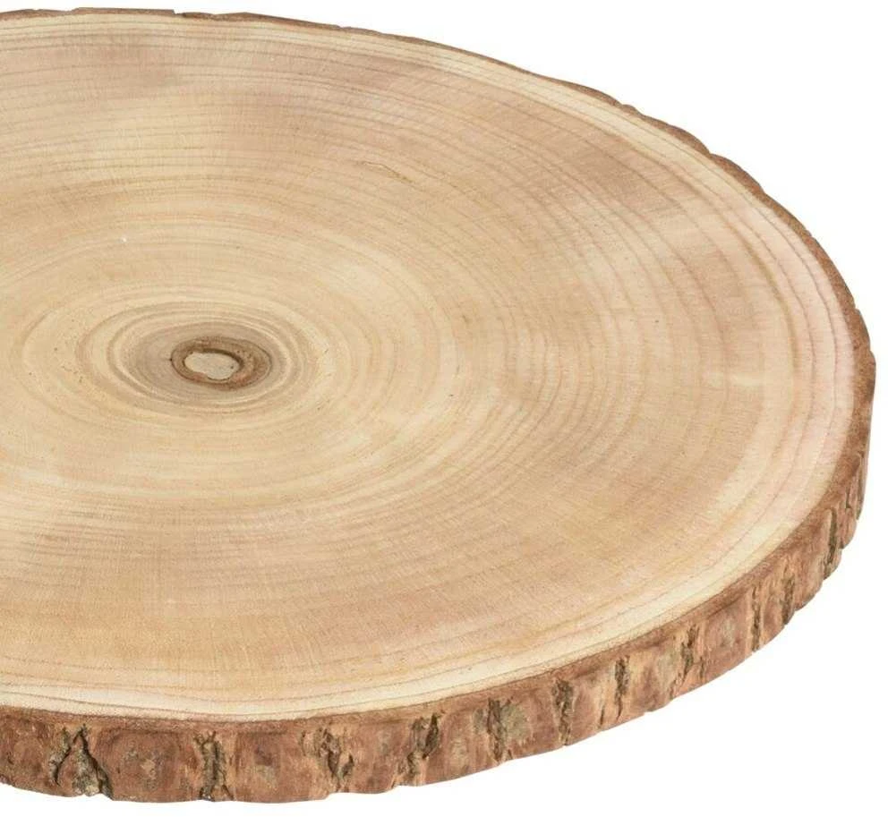Medienos gabalas su žievės lenta, padėkliukas, pagrindas, dekoratyvinis medinis diskas 35x2 cm