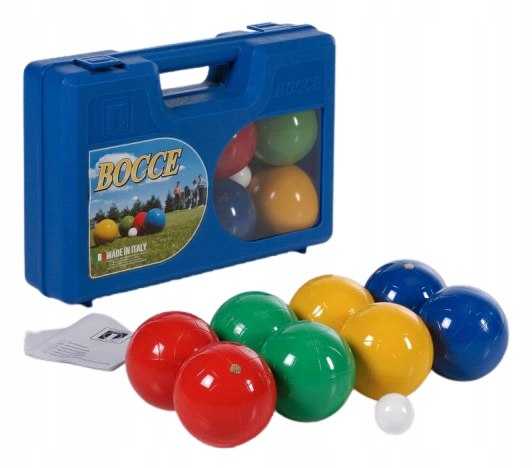 Mediniai žaidimo kamuoliukai 8 vnt - Boule, Boule, Petanque LONDERO 100 mm lagamine