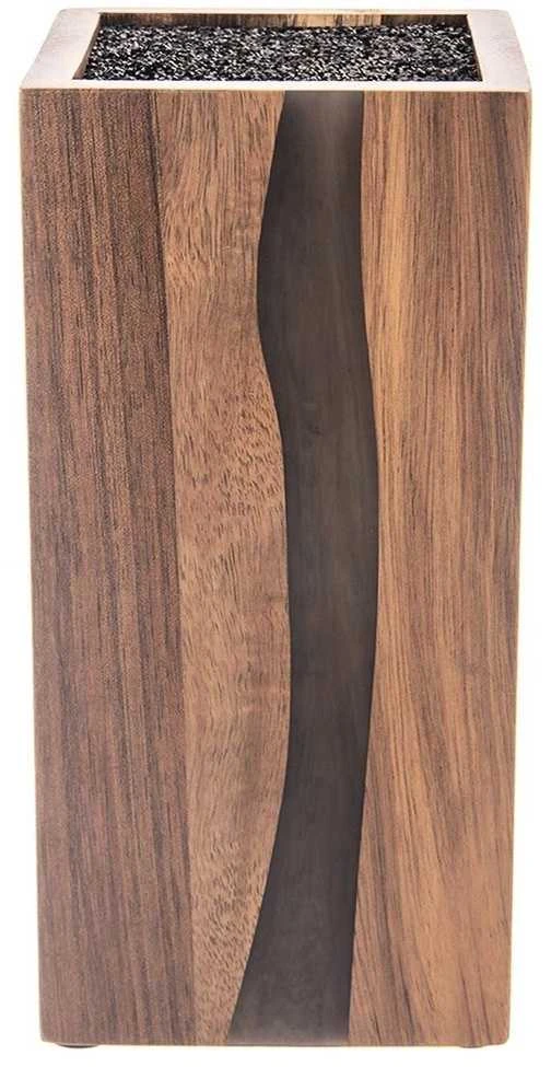 Medinis dekoratyvinis peilių stovas ORION 11 x 23 x 23,5 cm