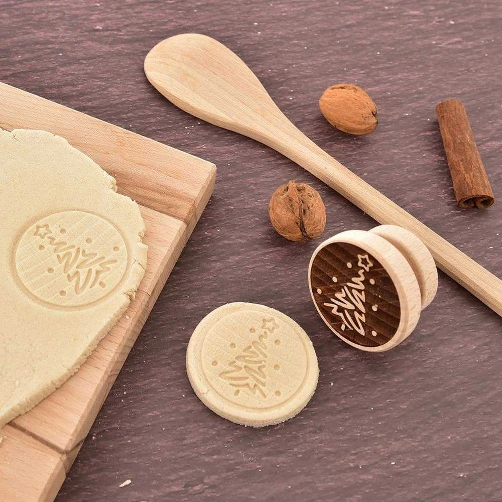 Medinis eglutės sausainių dekoravimo antspaudas 5,5 cm