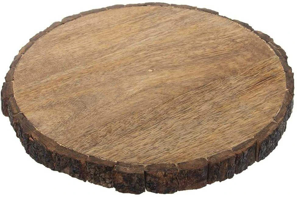 Medinis padėkliukas, stovas, medinis diskas, serviravimo lenta, medžio griežinėlis, 30 cm