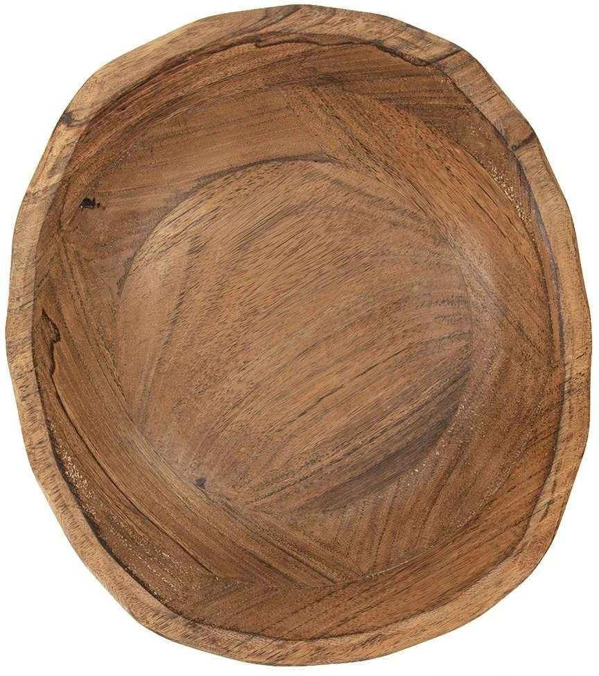 Medinis vaisių ir daržovių dubuo salotų patiekalams patiekti 30x27,5 cm 3 l