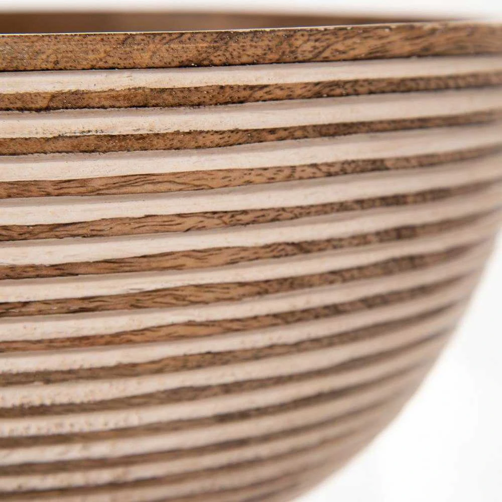 Medinis vaisių ir daržovių dubuo salotų patiekalams patiekti, 25 cm, 3 l