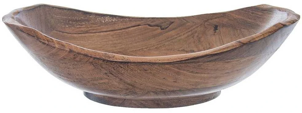 Medinis vaisių ir daržovių dubuo salotų patiekalams patiekti 30x27,5 cm 3 l