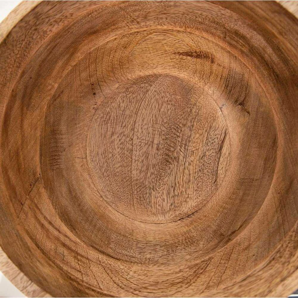 Medinis vaisių ir daržovių dubuo salotų patiekalams patiekti, 25 cm, 3 l