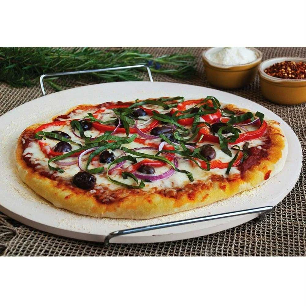 MEGA PIZZA RINKINYS PEILIS + STOVAS + AKMUO 33cm