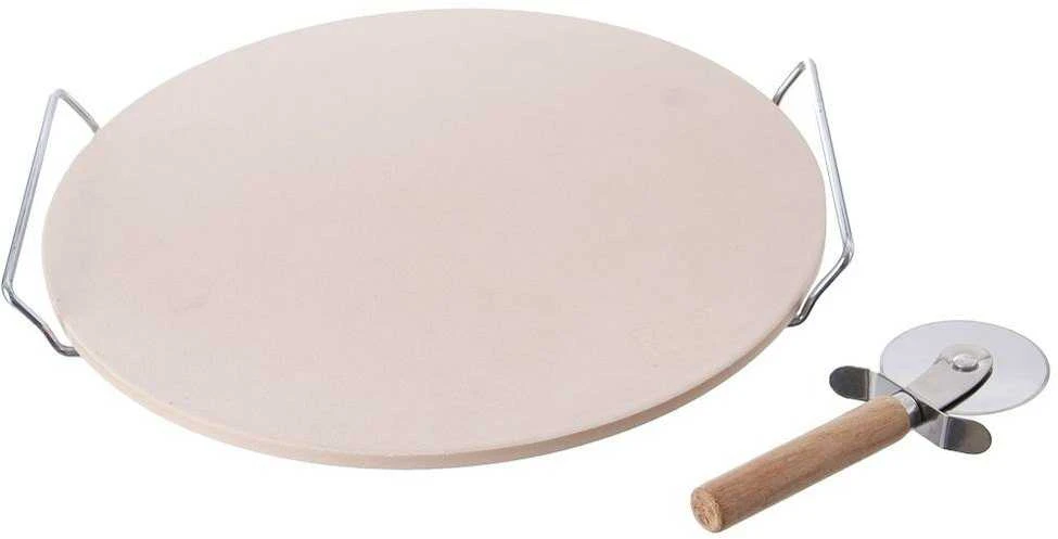 MEGA PIZZA RINKINYS PEILIS + STOVAS + AKMUO 33cm
