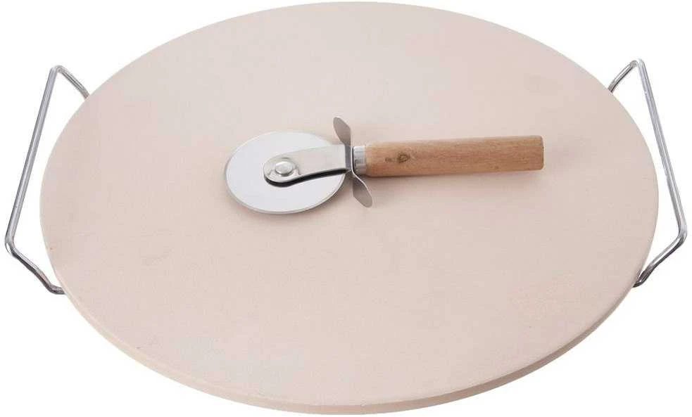 MEGA PIZZA RINKINYS PEILIS + STOVAS + AKMUO 33cm
