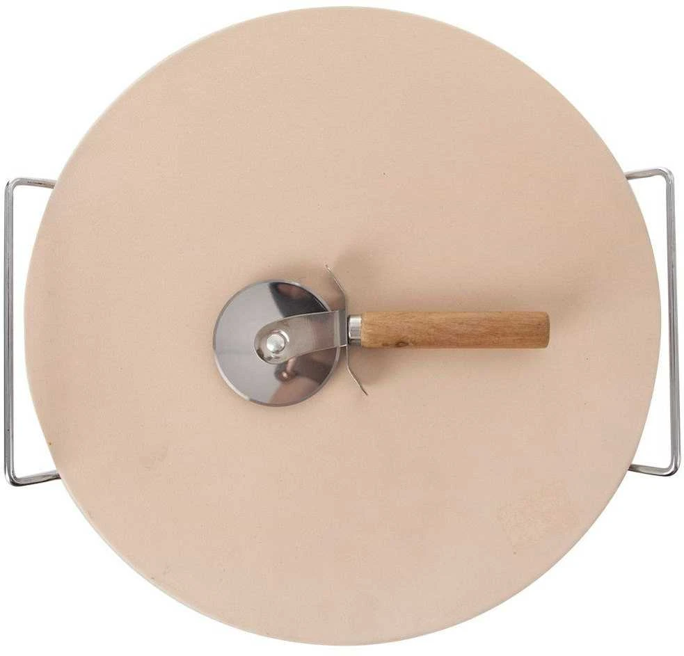 MEGA PIZZA RINKINYS PEILIS + STOVAS + AKMUO 33cm