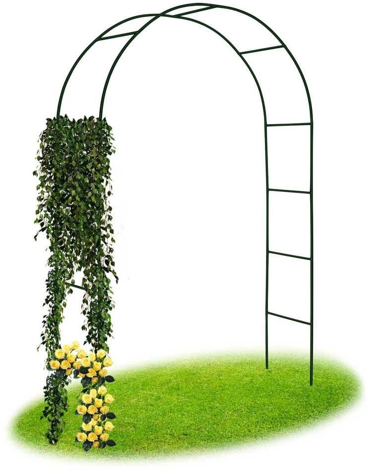 Metalinė arkinė pavėsinė, juoda, 240 cm